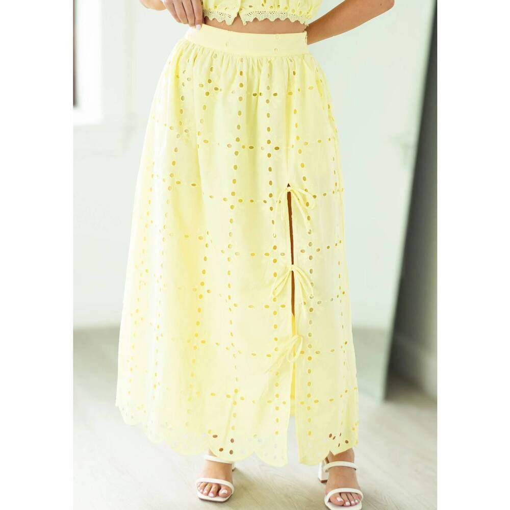 NEW LINE AND DOT marga skirt in yellow